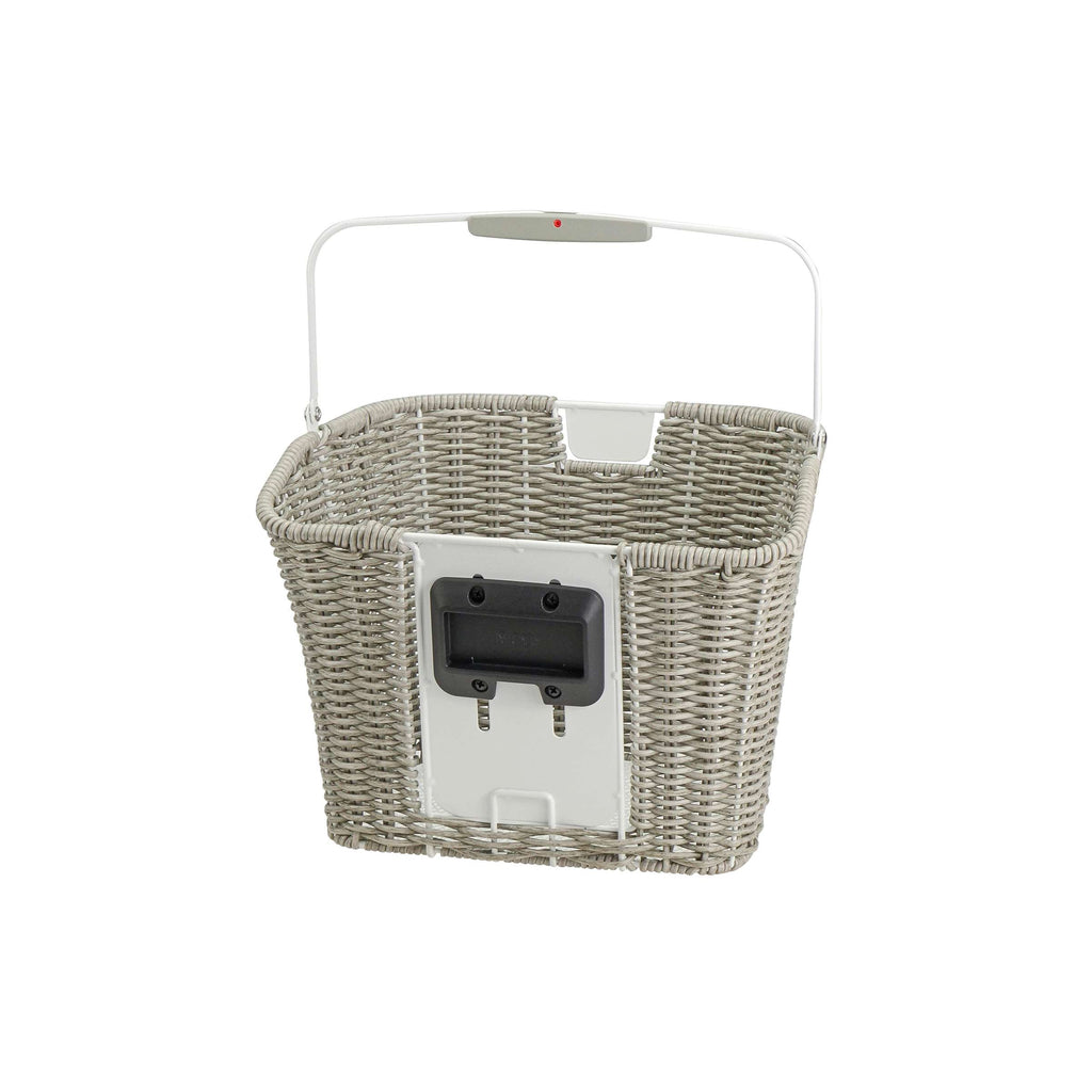 Klickfix rixen kaul fietsmand structura retro licht grijs