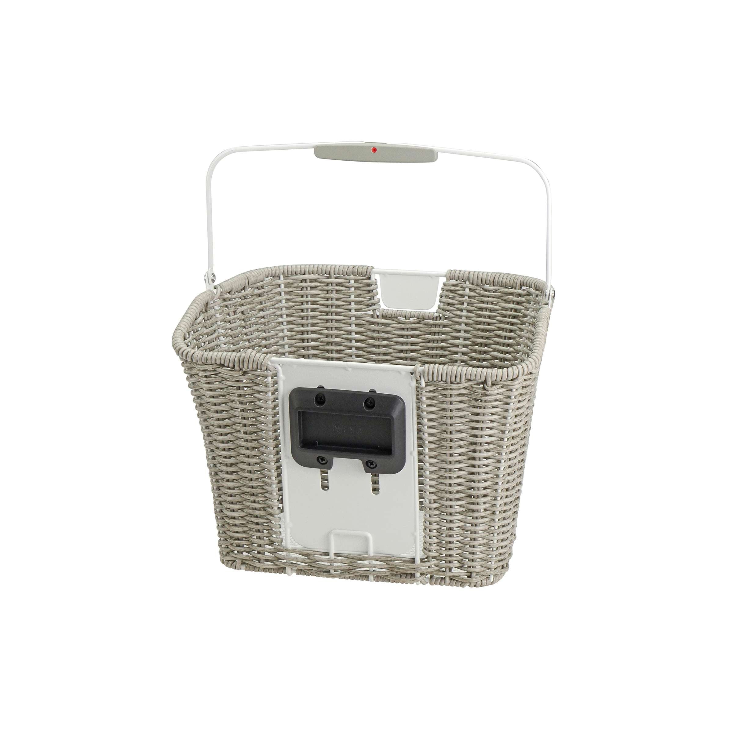 Klickfix rixen kaul fietsmand structura retro licht grijs