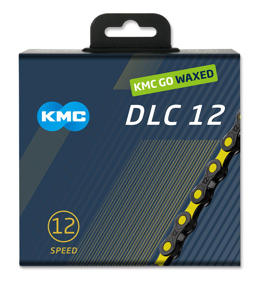 KMC Kette DLC12 schwarz-gelb 126s gewachst