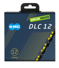 Kmc ketting dlc12 black yellow 126s waxed