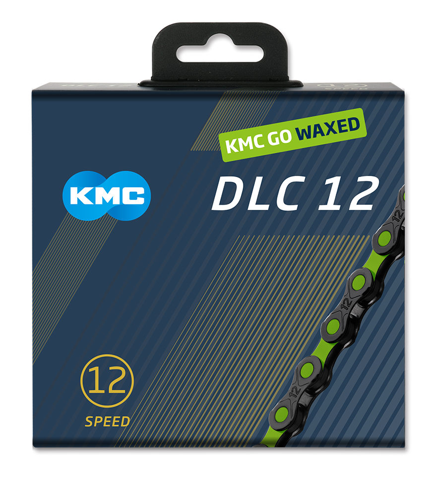 Kmc ketting dlc12 black green 126s waxed