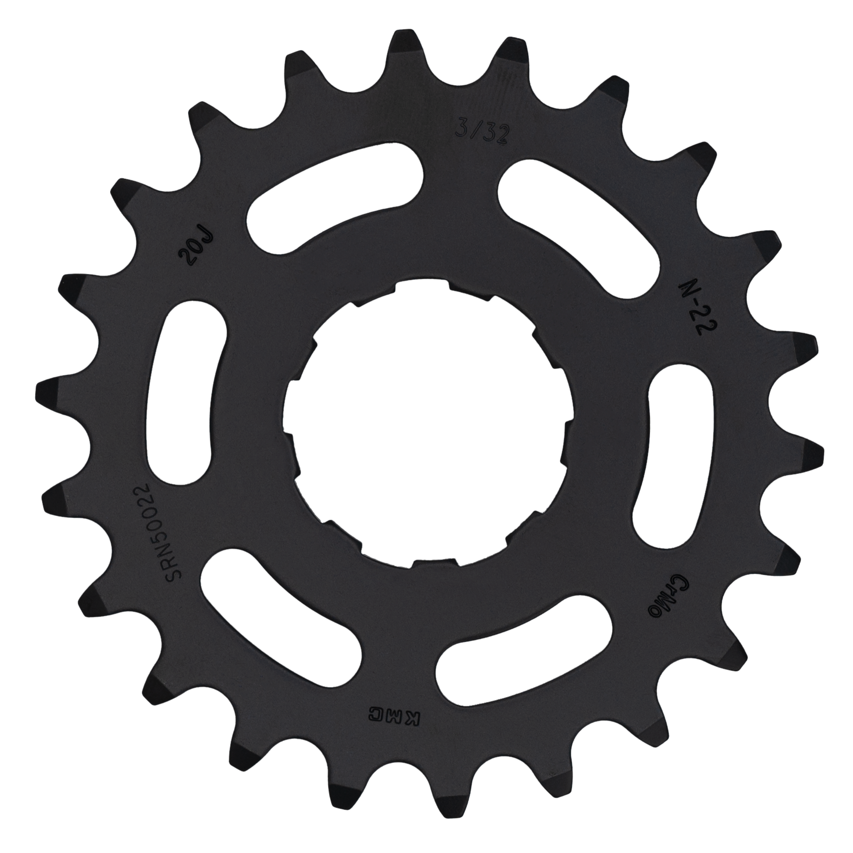KMC Tandwiel 22T Zwart (Chromoly)