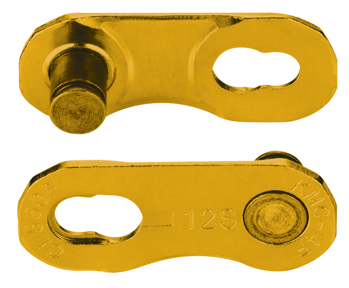 KMC-Steckverbinder, flach, goldfarben, 2 Stück