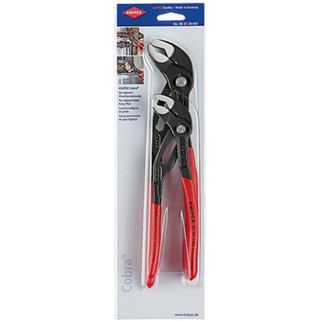 Knipex cobra-set 00 31 20 v01 tangenset (rood, 2-delig)