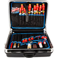 Knipex gereedschapskoffer vde 002105hls gereedschapsset (zwart, 24-delig, met gereedschap)