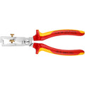 Knipex striptang strix 13 66 180 vde (rood geel, lengte 180mm, met kartelschroef)