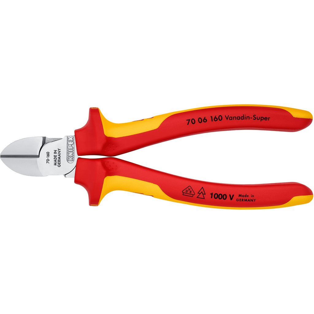 Knipex zijsnijtang vde 70 06 160 kniptang (rood geel, vde-getest)