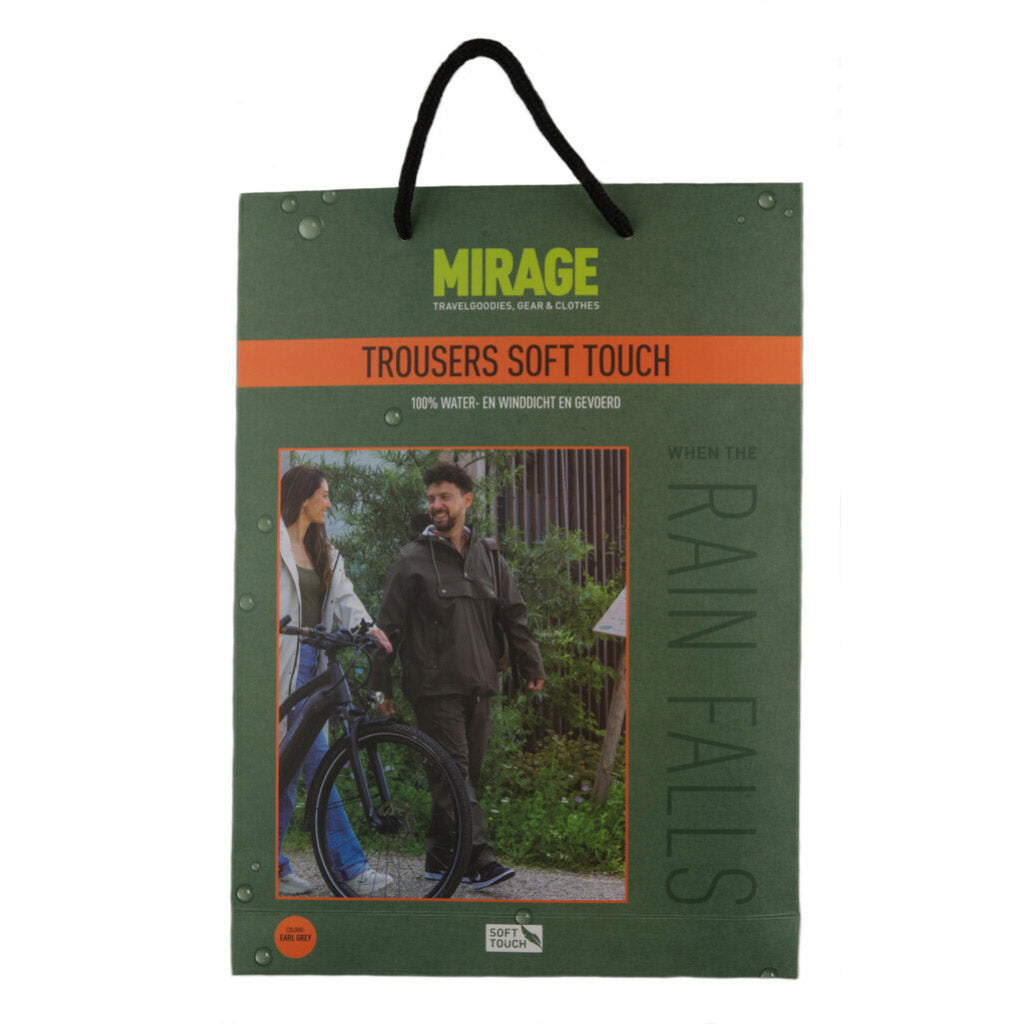 Mirage Regenhose Soft Touch - Größe XL - Earl Grey