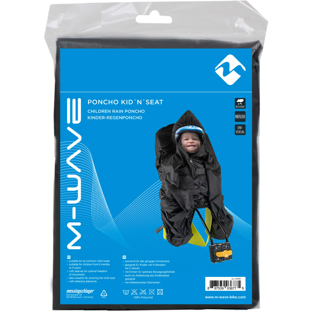 M-WAVE Poncho Kid'n´Seat Regenponcho