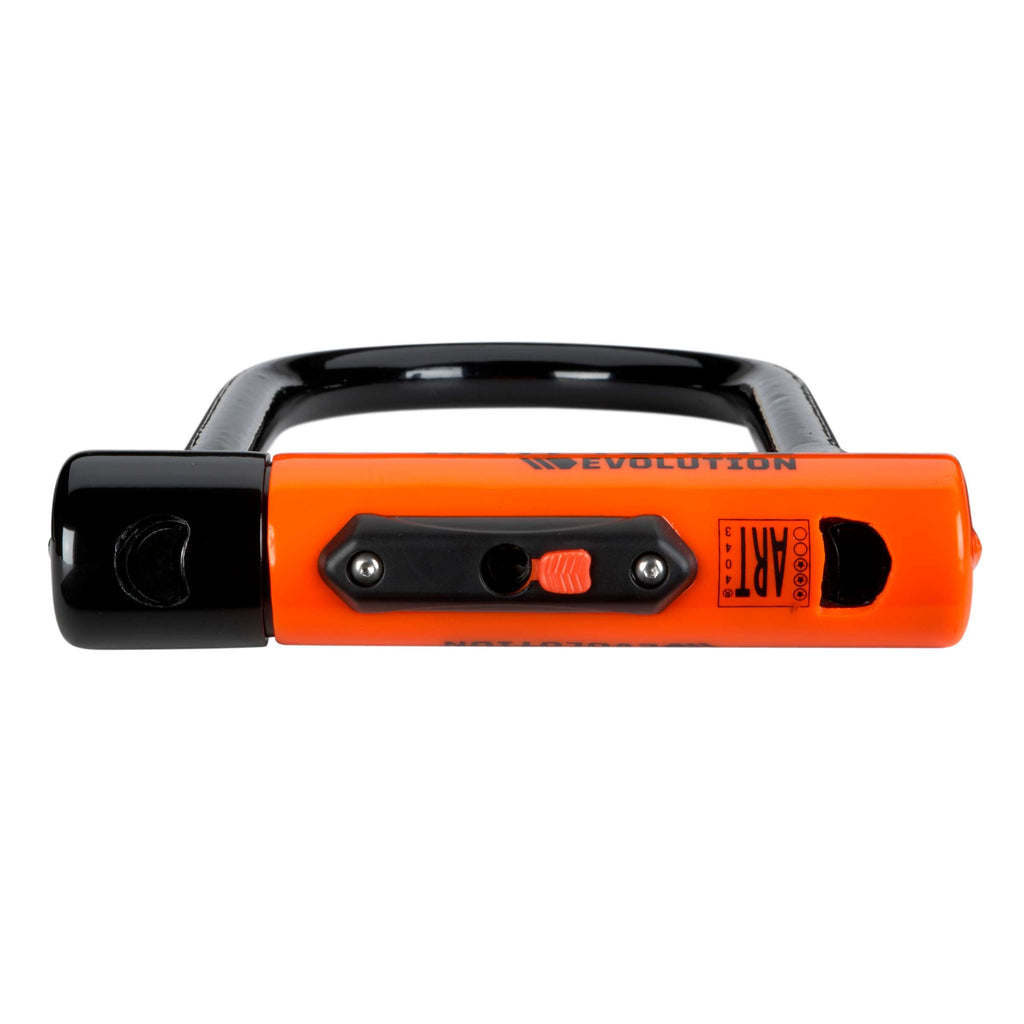 Kryptonite evolution beugelslot – fiets en scooter – art-3 slot – stalen beugelslot elektrische fiets – 29,2x10,2 cm – zwart oranje