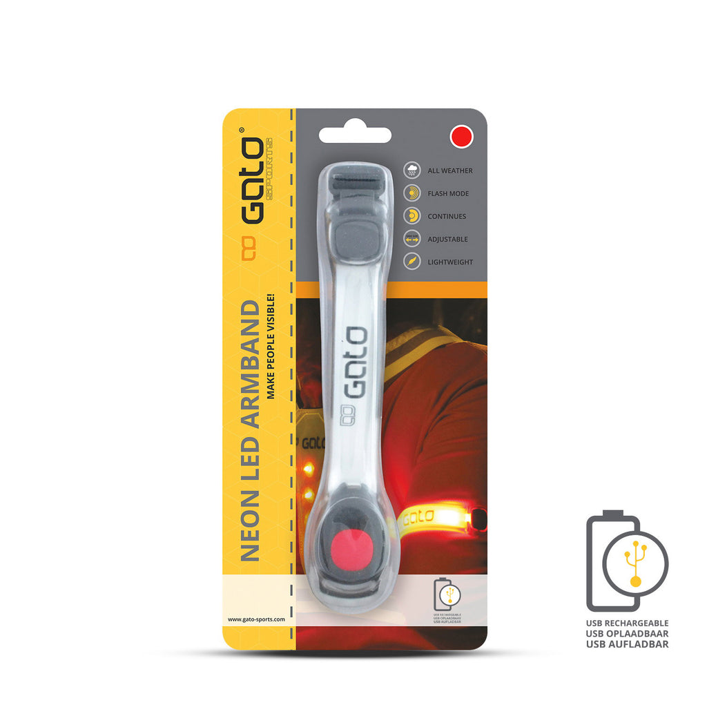 Gato Neon-LED-Armleuchte USB rot Einheitsgröße