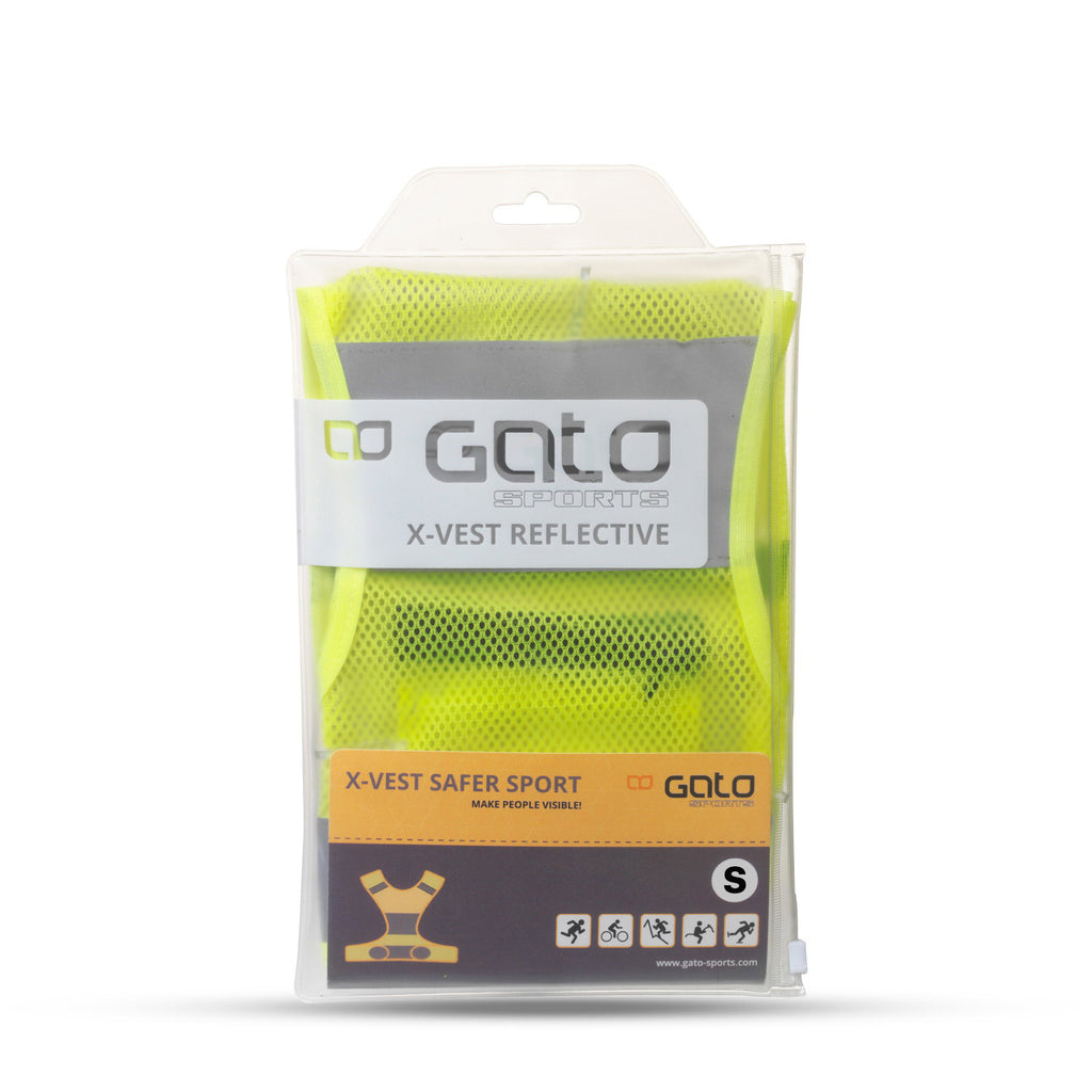 Gato x Weste reflektierendes Neongelb, Größe S