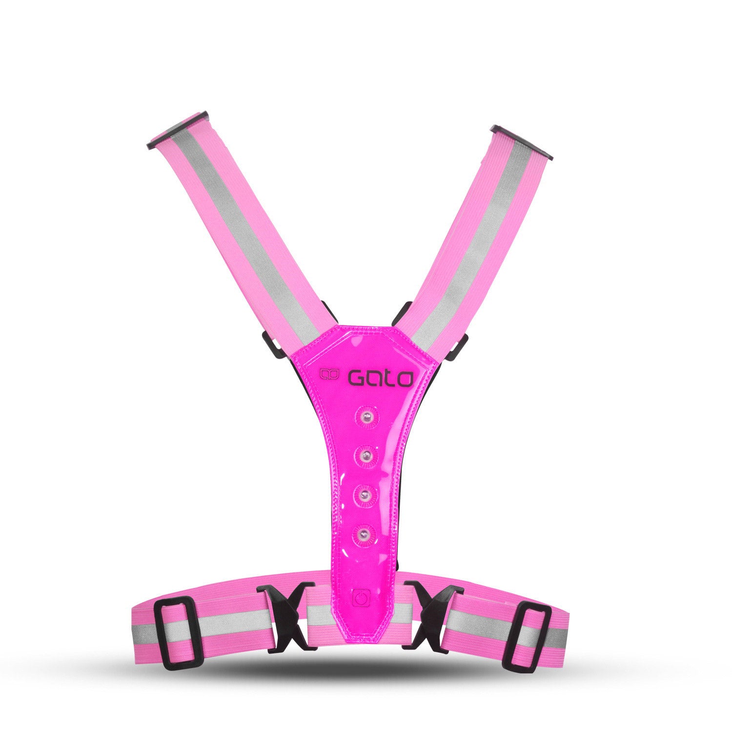 Gato LED-Weste für sicheren Sport, pink, Einheitsgröße