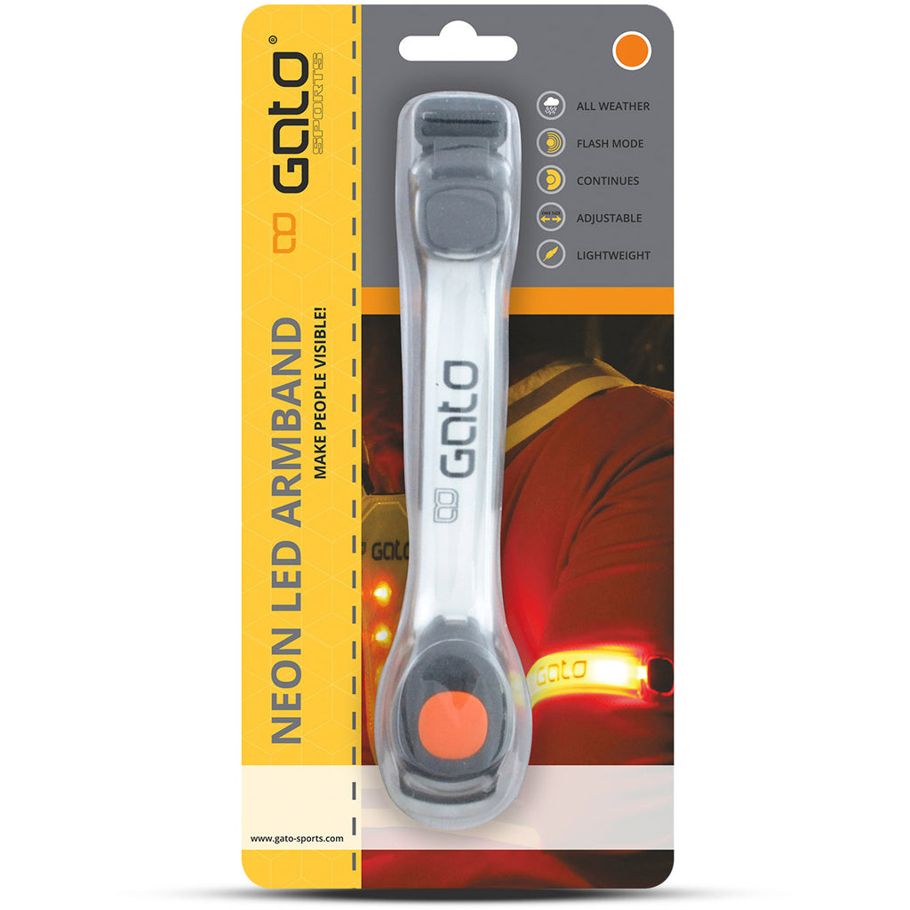 Gato LED-Armband mit USB-Anschluss, Einheitsgröße, neonorange