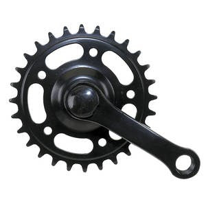 Kurbelgarnitur 28 Zähne 90 mm schwarz