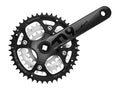 Kurbelgarnitur 3 x 9-fach SunRace FCM914 mit 175 mm Kurbelarm 44-32-22T für Vierkantachse – Aluminium – schwarz