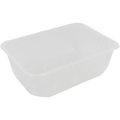 Kilobak 1000ml. pp wit 186x133x63mm (50 stuks)