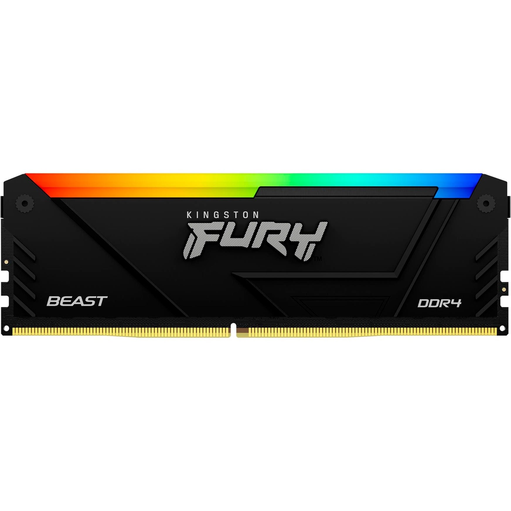 Kingston fury beast rgb 16 gb ddr4-3200 (2x 8 gb) werkgeheugen (zwart, kf432c16bb2ak2 16, xmp 2.0)