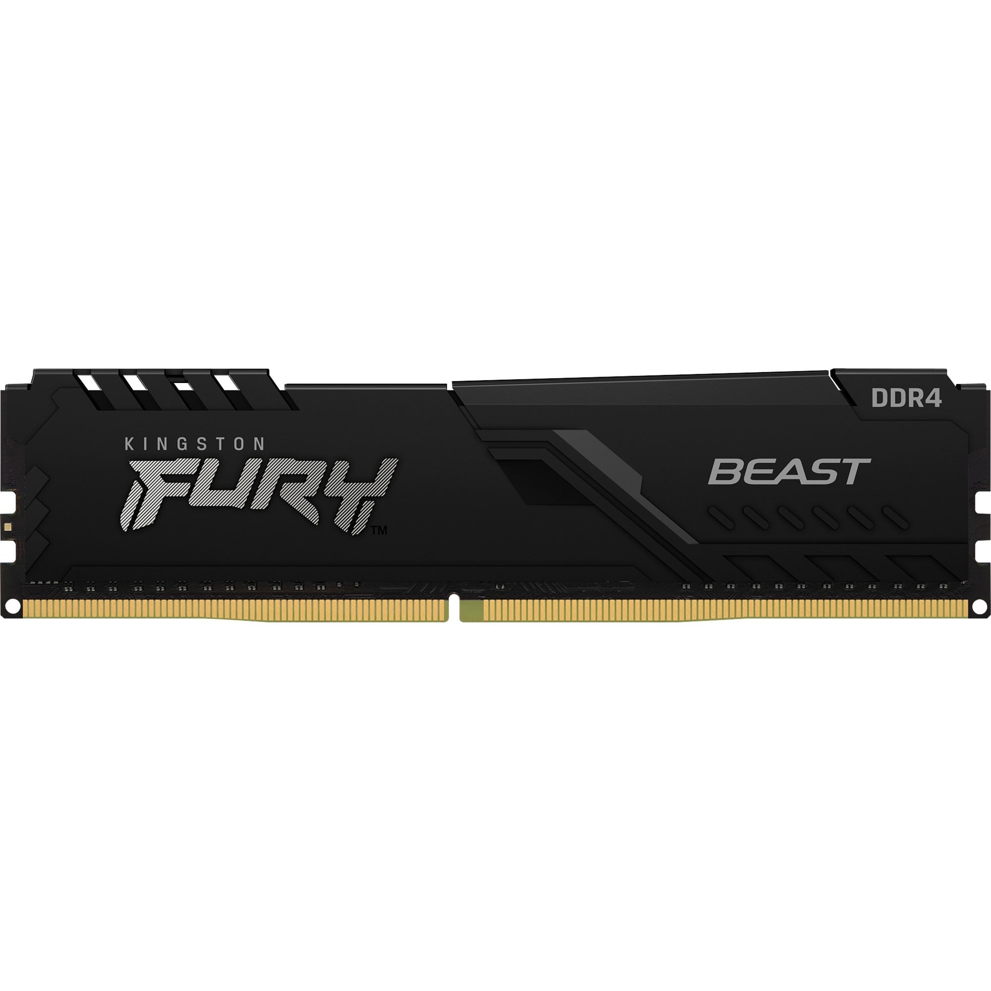 Kingston fury 32 gb ddr4-3200 werkgeheugen (zwart, kf432c16bb 32, beast, xmp 2.0)