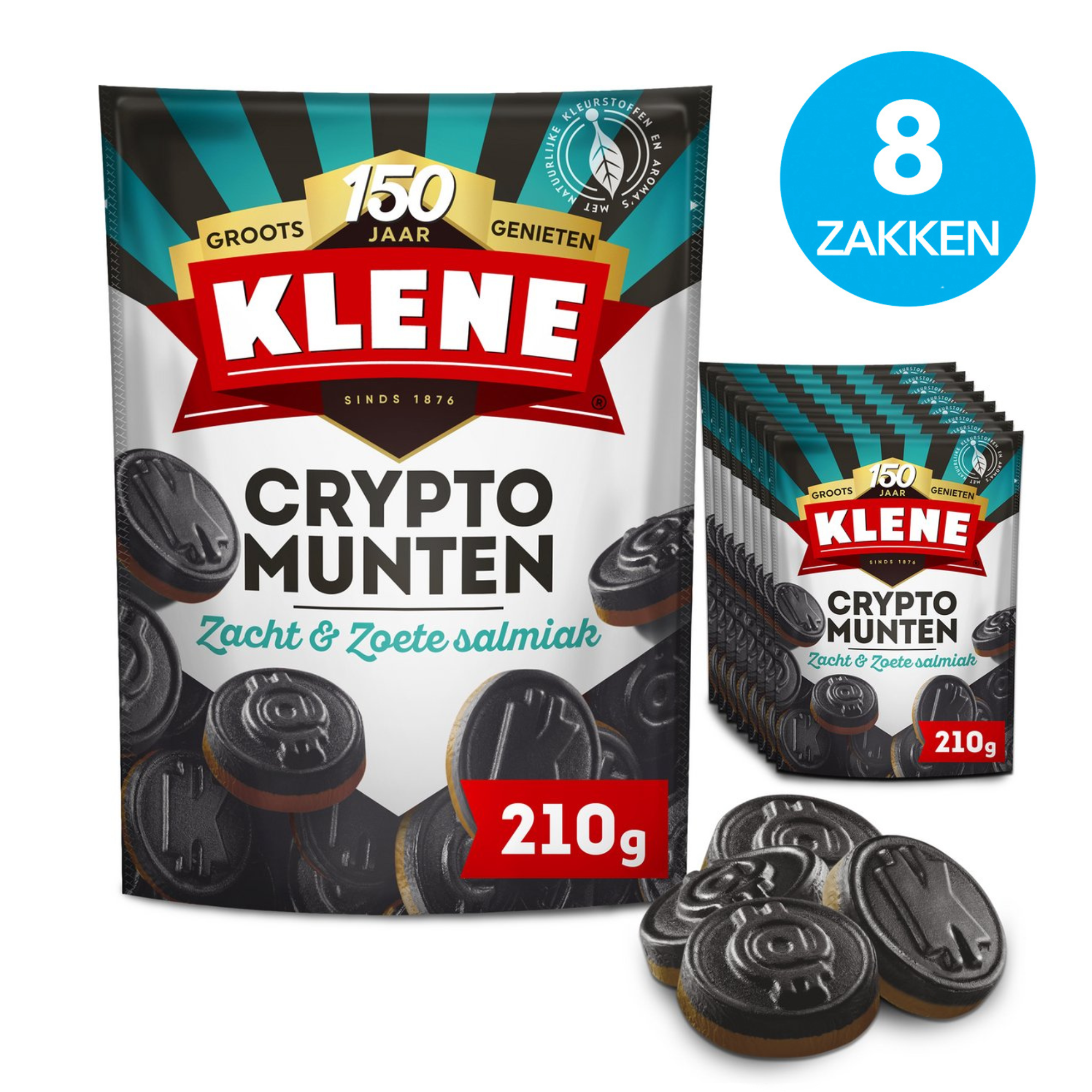 Klene cryptomunten (8x210 gram)
