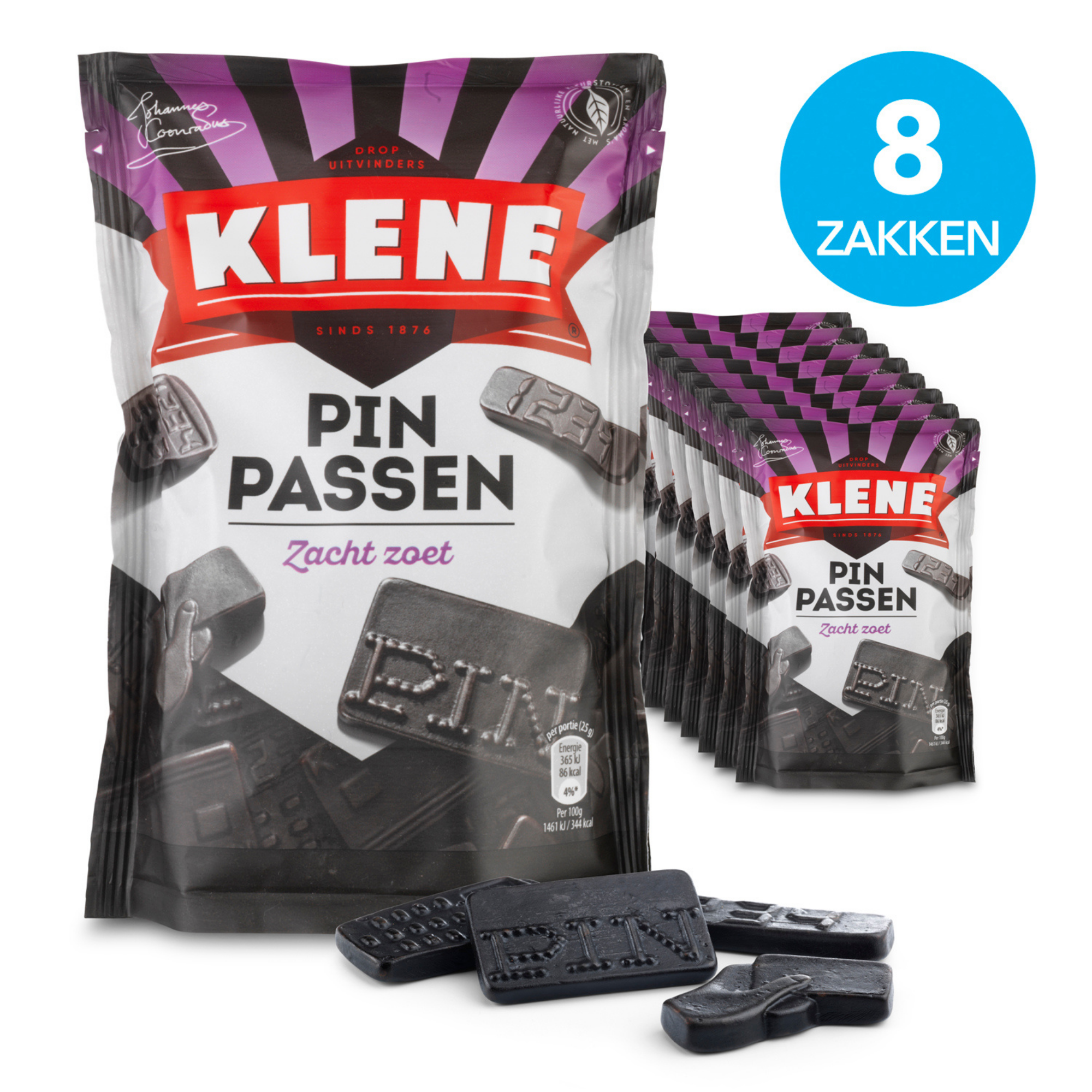 Klene pinpassen (8x 210gr)