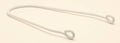 Batavus spatbordstang 12 l=155mm wit