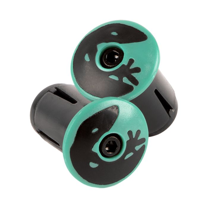 Lizard skins dsp bar tape plugs - bianchi celeste