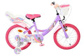 Volare Unicorn Kinderfahrrad – Mädchen – 16 Zoll – Lila