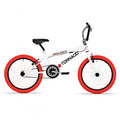 Tornado 20 Zoll Freestyle-Bike, weiß, rote Reifen, 200022