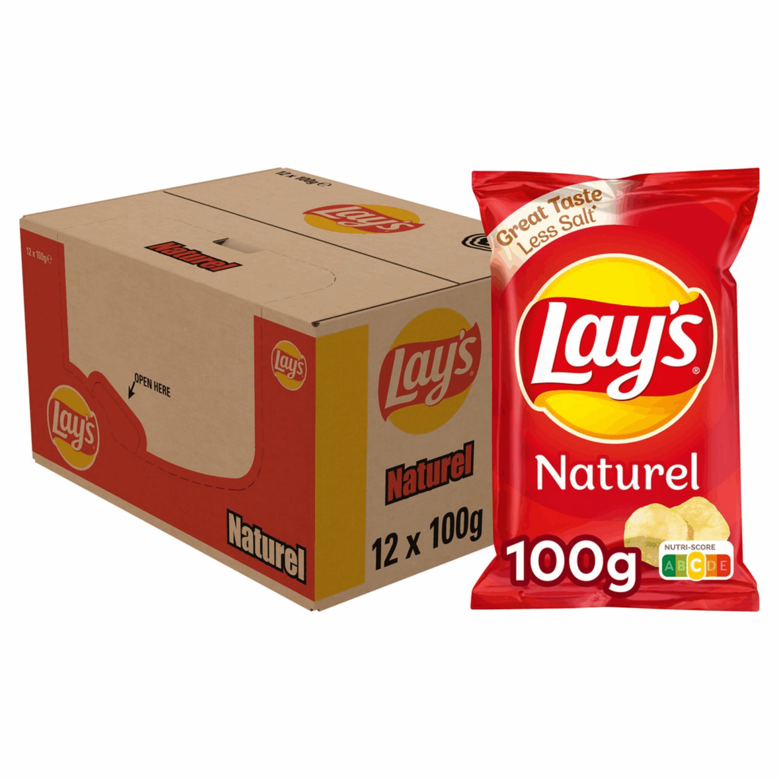 Lay's lays chips naturel (12x 100g)