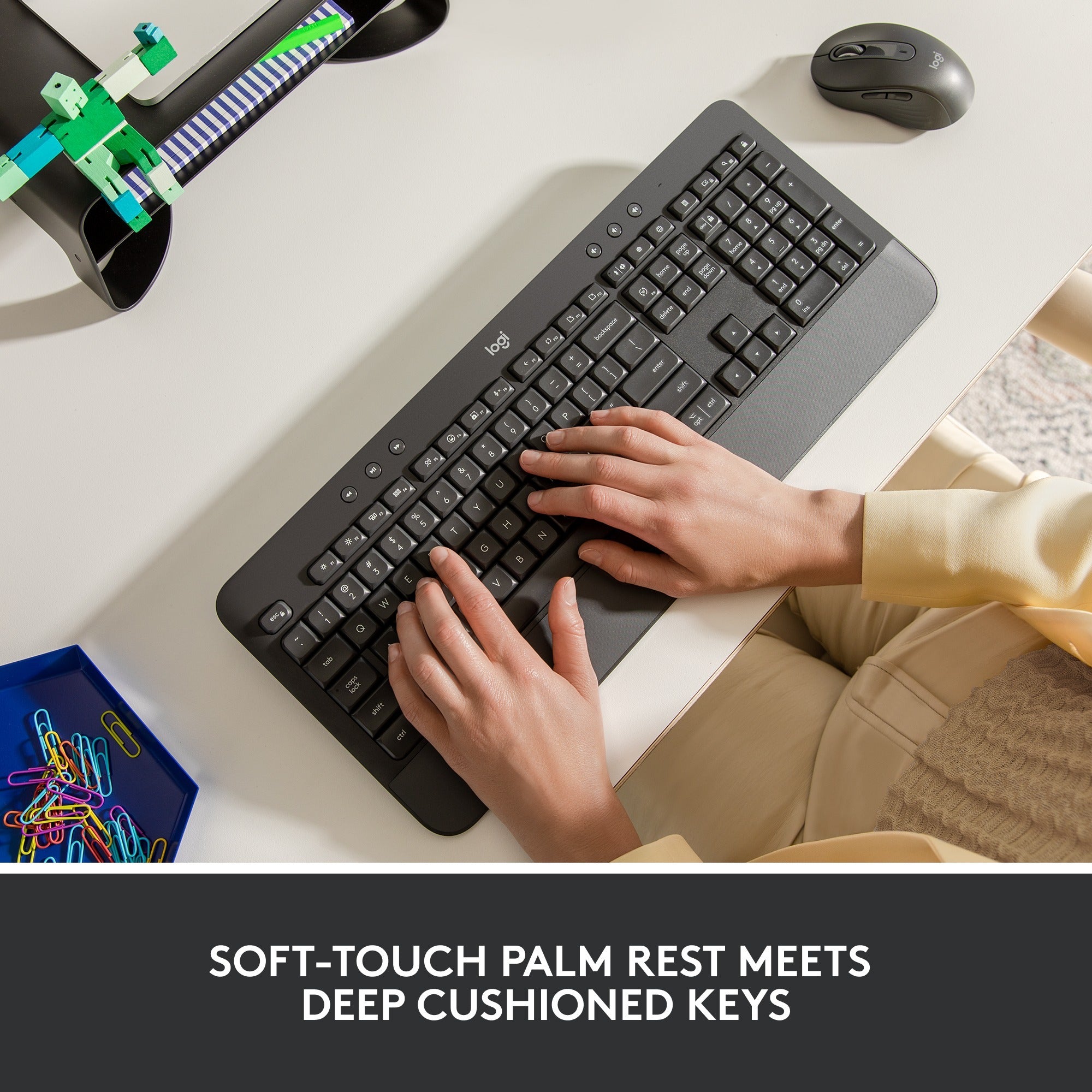 Logitech signature k650 wireless comfort toetsenbord (grafiet, us-international)