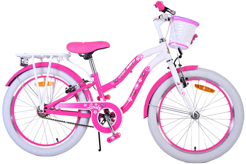 Volare Lovely Kinderfahrrad - Mädchen - 20 Zoll - Rosa - Zwei Handbremsen