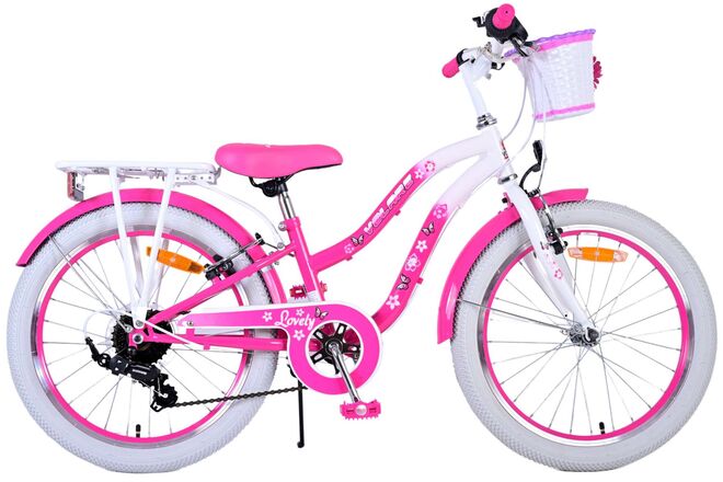 Volare Lovely Kinderfahrrad - Mädchen - 20 Zoll - Rosa - 7 Gänge