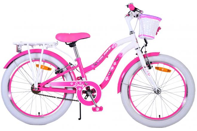 Volare Lovely Kinderfahrrad - Mädchen - 20 Zoll - Rosa - Zwei Handbremsen