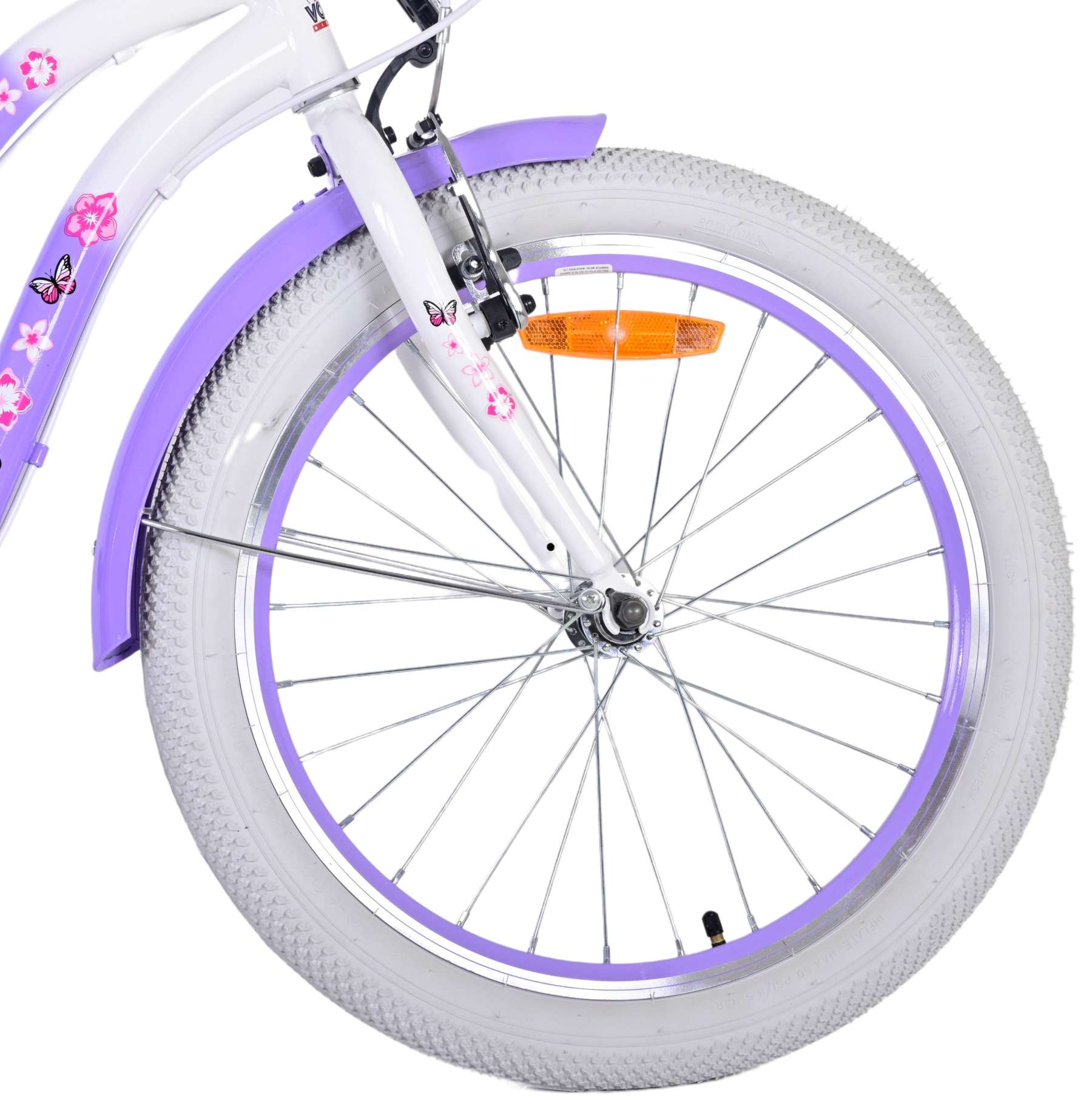 Volare wunderschönes Kinderfahrrad - Mädchen - 20 Zoll - lila - 7 Gänge