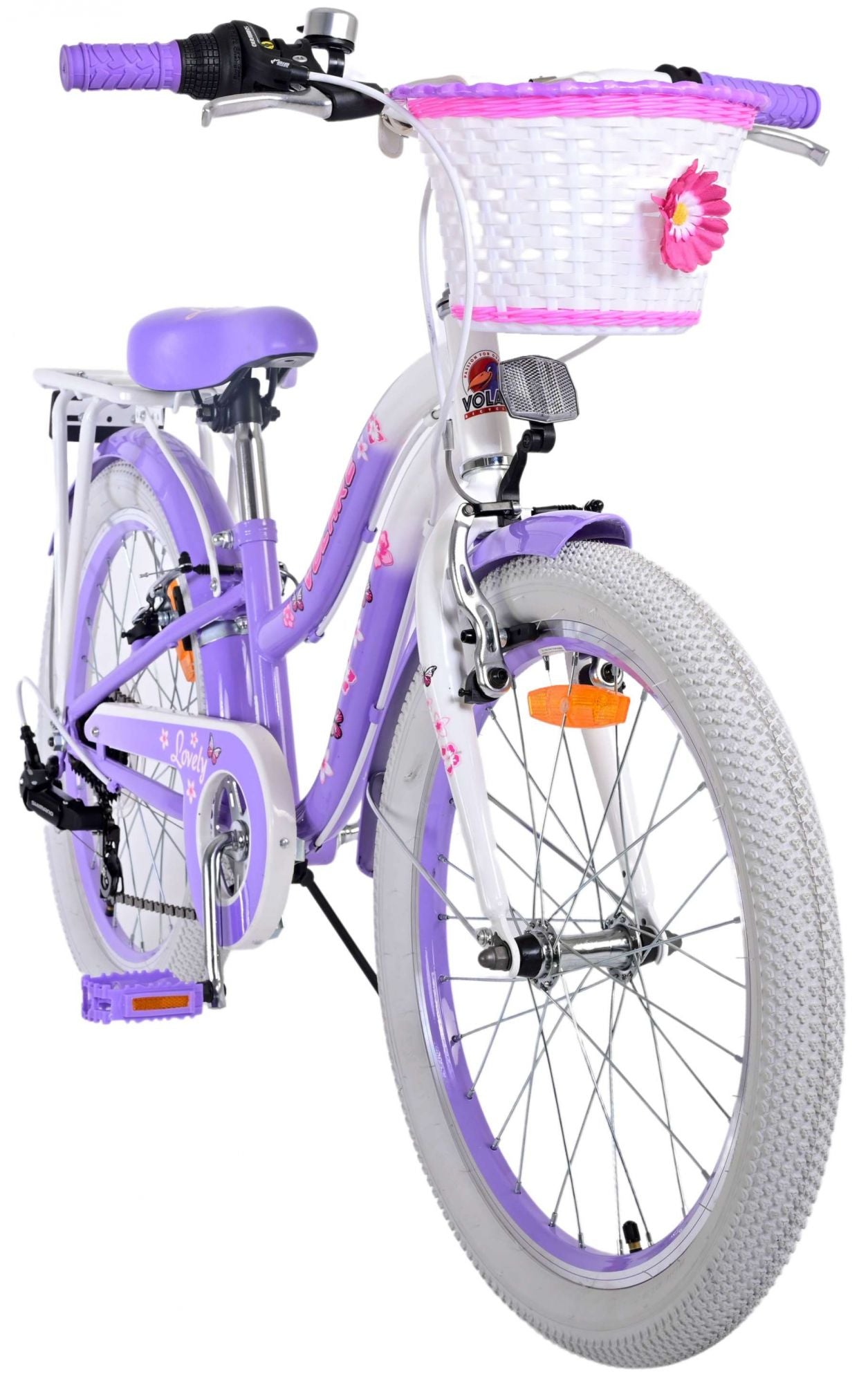 Volare wunderschönes Kinderfahrrad - Mädchen - 20 Zoll - lila - 7 Gänge