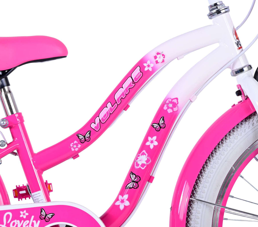 Volare Lovely Kinderfahrrad - Mädchen - 20 Zoll - Rosa - 7 Gänge