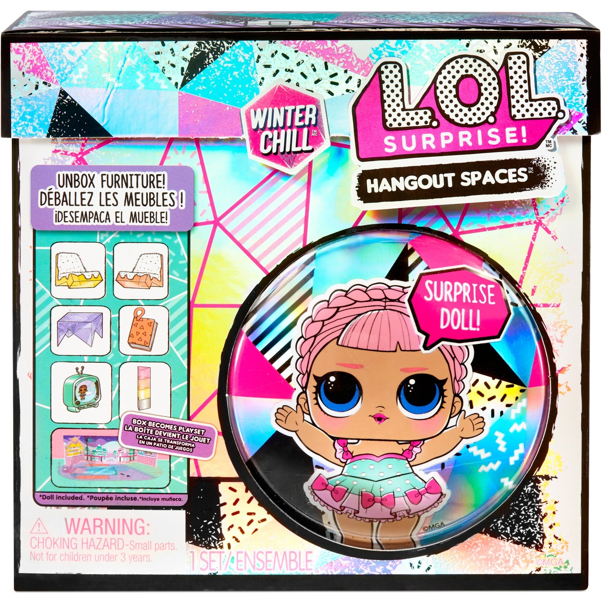 MGA Entertainment Super Raschung! Winter Chill Hangout Spaces Sty
