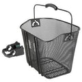 M-Wave Lenkerkorb mit abnehmbarem Clip-Halter – Schwarz