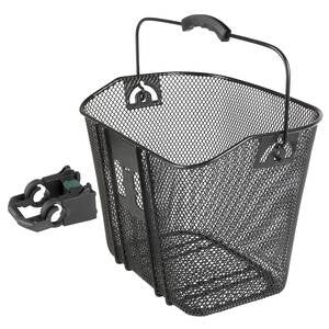 M-Wave Lenkerkorb mit abnehmbarem Clip-Halter – Schwarz