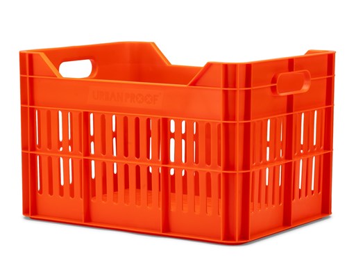 Recycelte Urban Proof Click Fahrradbox 30 Liter – Orange