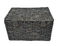 Bakkersmand blauwgrijs large 47x31x28 met deksel