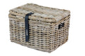 Basil Dax S Fahrradkorb mit Deckel, 27 x 37 x 24 cm, grau