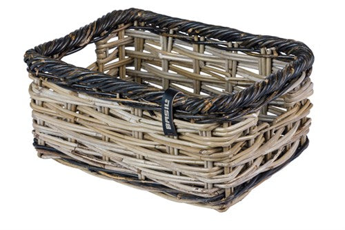 Basil Dijon S Fahrradkorb, 27 x 39 x 18 cm, grau/schwarz