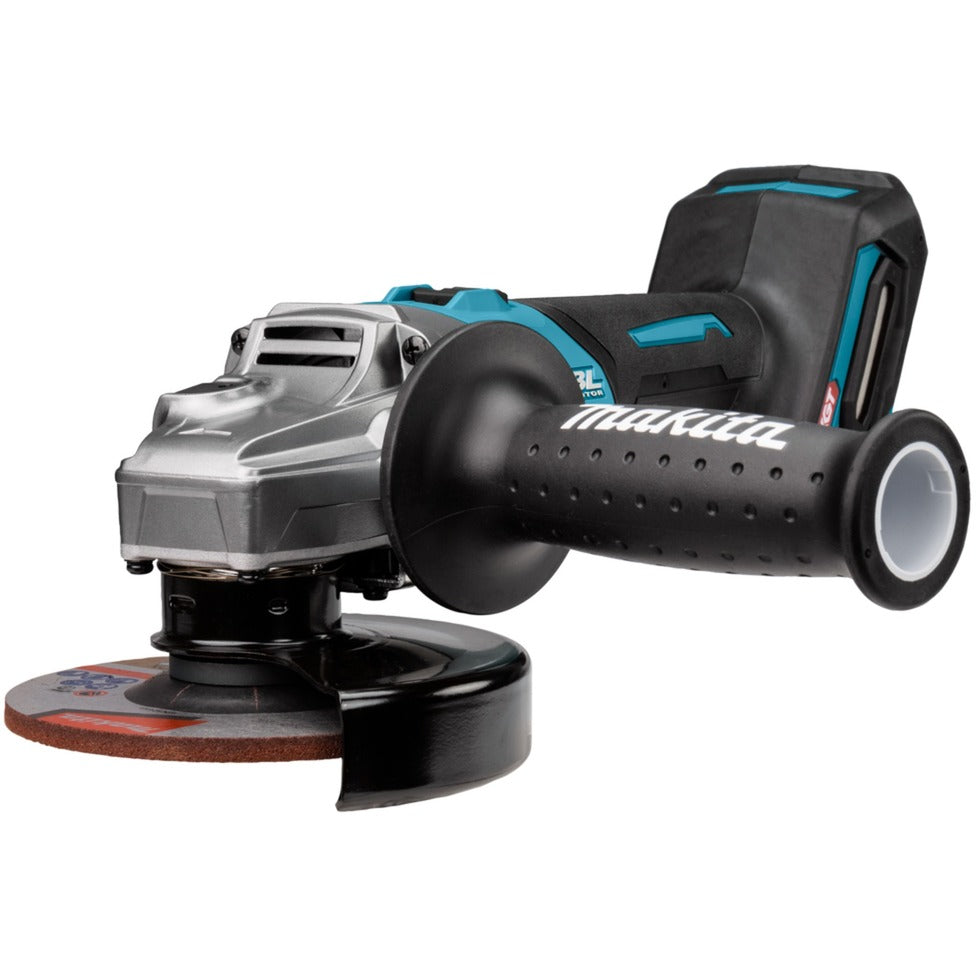 Makita ga008gm201 40 v max haakse slijper 125 mm 4,0 ah accu (2 st), lader, mbox