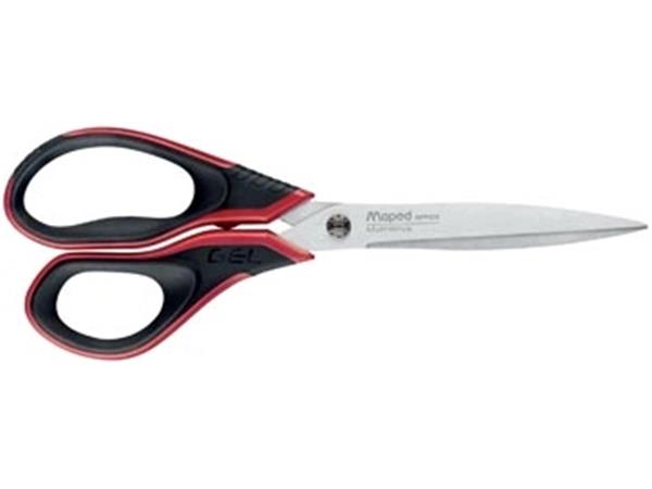 Maped schaar advenced gel 21 cm zwart en rood