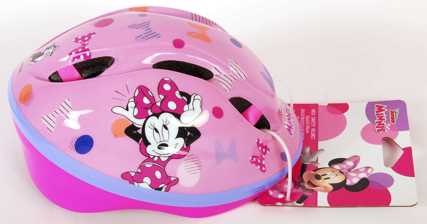 Kinderhelm Minnie Mouse, rosa, 51-56 cm