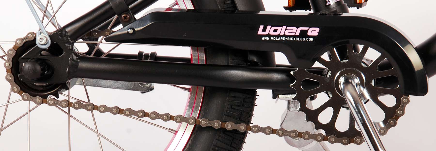 Volare Miracle Cruiser Kinderfahrrad – Mädchen – 16 Zoll – Mattschwarz – Prime Kollektion