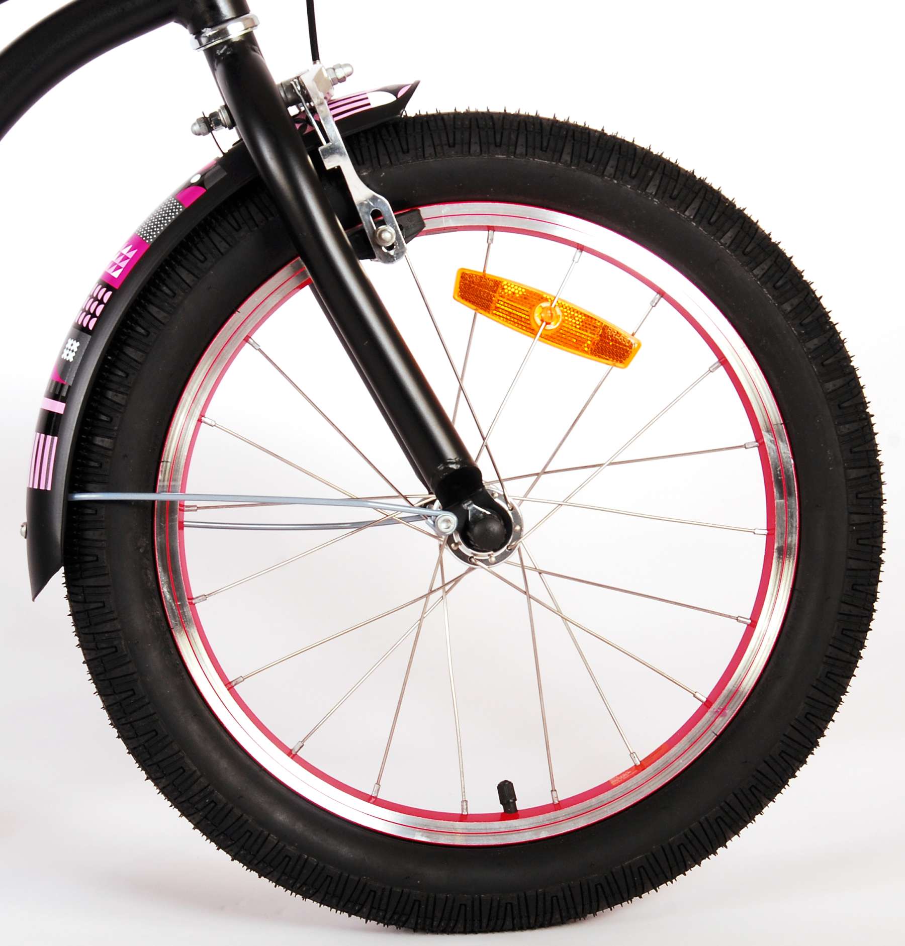 Volare Miracle Cruiser Kinderfahrrad – Mädchen – 18 Zoll – Mattschwarz – Prime Kollektion