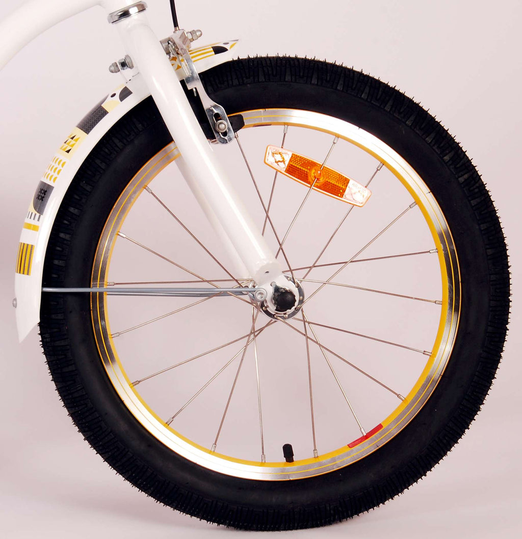 Volare Miracle Cruiser Kinderfahrrad – Mädchen – 18 Zoll – Weiß – Prime Collection